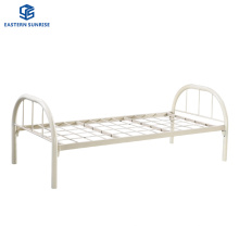 Factory Wholesale Bedroom Bed Hotel Beds Single Metal Steel Flat Bed